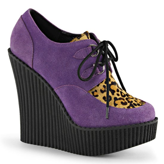 Scarpe Creepers Demonia Creepers Shoes 304 Donna Viola | ID3764528