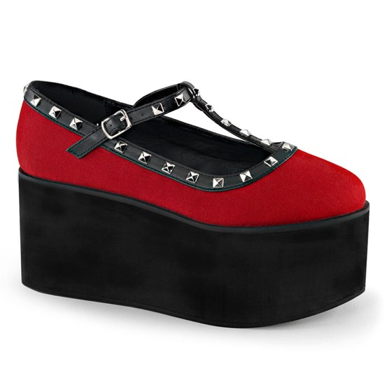 Scarpe Platform Demonia Click 07 Donna Rosse | MA9842156