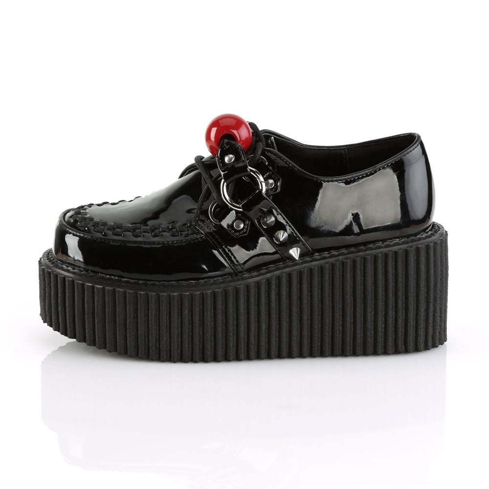 Scarpe Creepers Demonia Creepers Shoes 222 Donna Nere | AH5067381