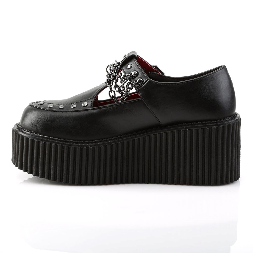 Scarpe Creepers Demonia Creepers Shoes 215 Donna Nere | DQ4836021