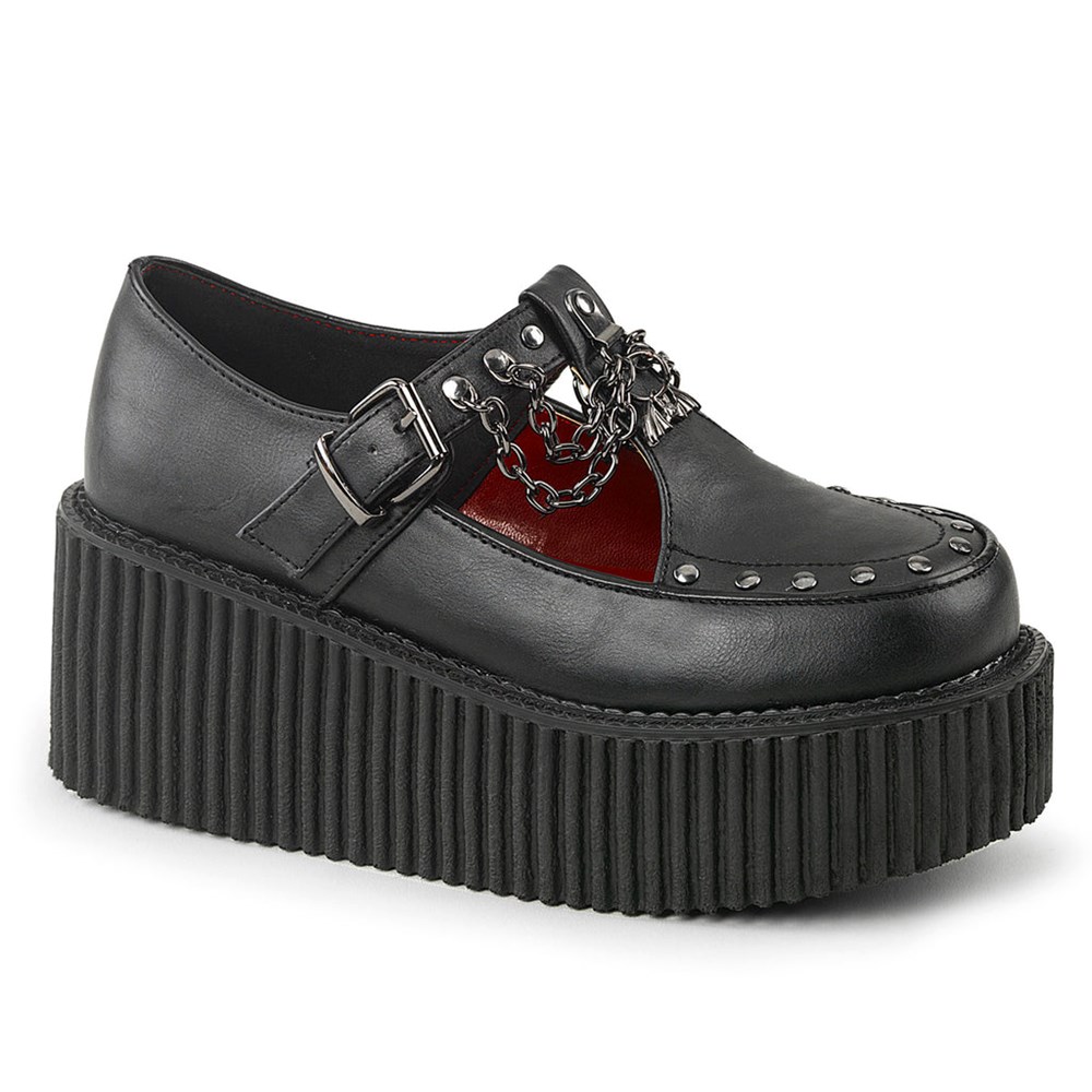 Scarpe Creepers Demonia Creepers Shoes 215 Donna Nere | DQ4836021