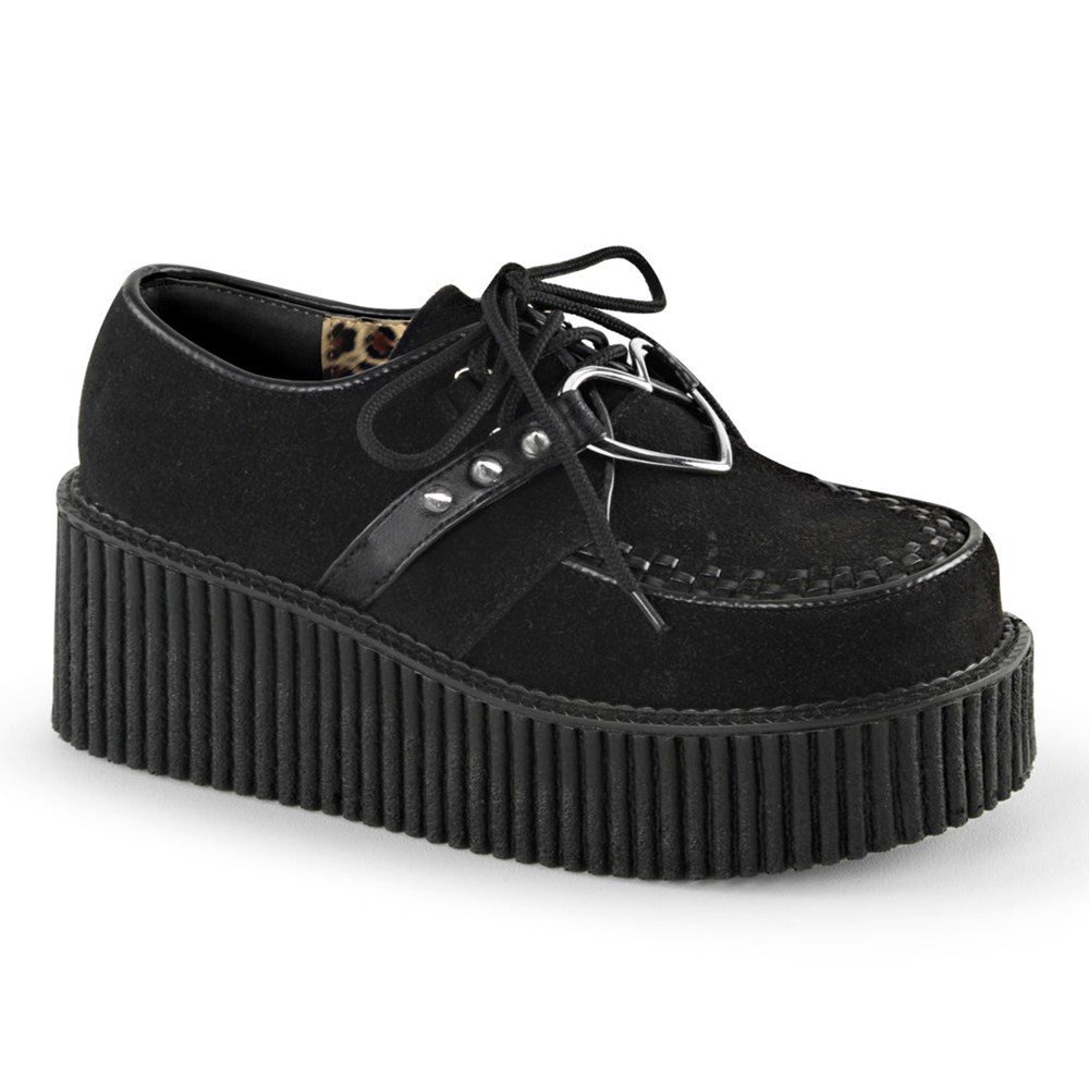 Scarpe Creepers Demonia Creepers Shoes 206 Donna Nere | DS5087316