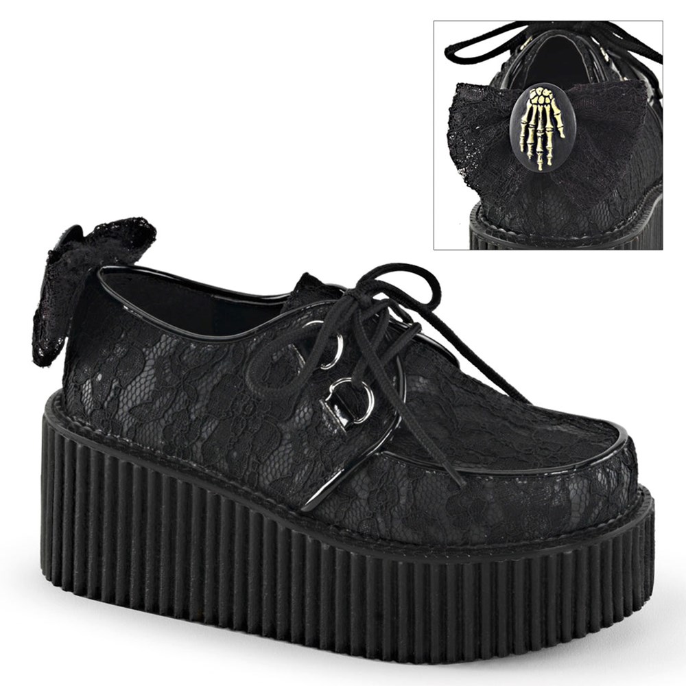 Scarpe Creepers Demonia Creepers Shoes 212 Donna Nere | WS9023461