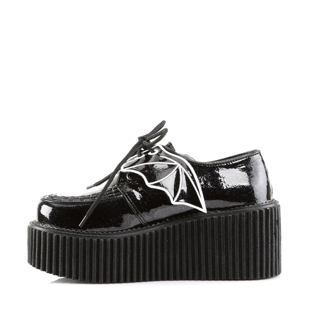 Scarpe Creepers Demonia Creepers Shoes 205 Donna Nere | YC3417690