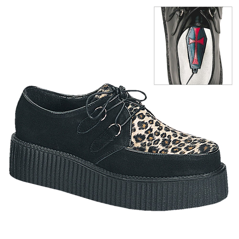 Scarpe Creepers Demonia Creepers Shoes 400 Donna Nere | VM7250689