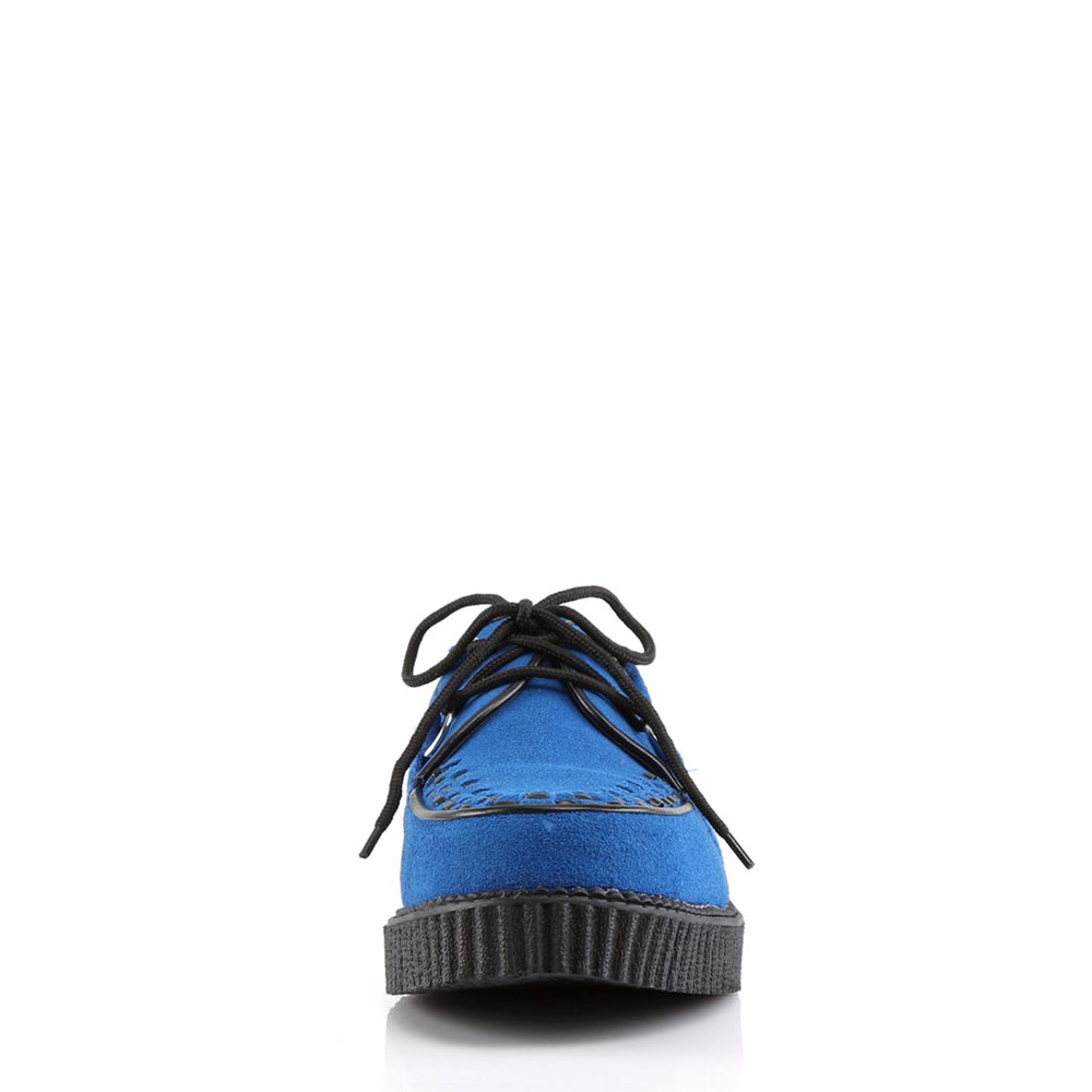 Scarpe Creepers Demonia Creepers Shoes 602S Donna Blu | LY5173806