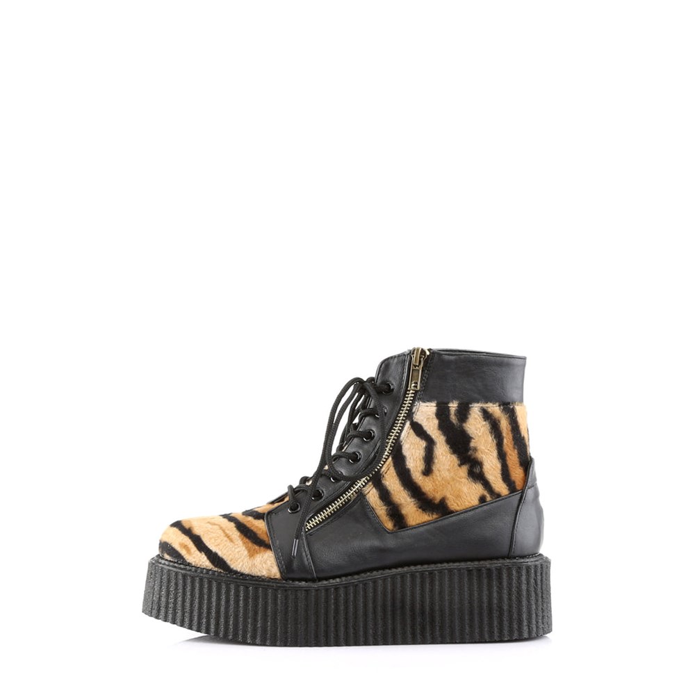 Scarpe Creepers Demonia V Creepers Shoes 571 Donna Nere | GB1269754