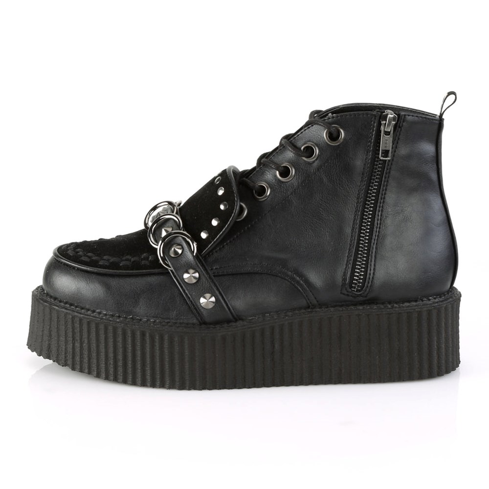 Scarpe Creepers Demonia V Creepers Shoes 555 Donna Nere | OA9026548