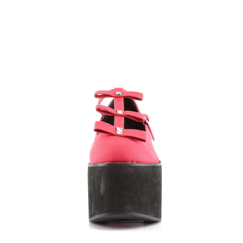 Scarpe Platform Demonia Click 08 Donna Rosse | EW3978406