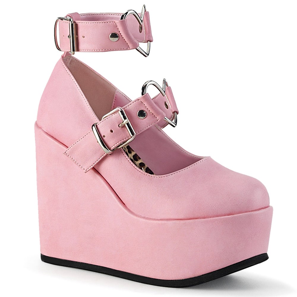 Scarpe Platform Demonia Poison 99 2 Donna Rosa | VX0723845