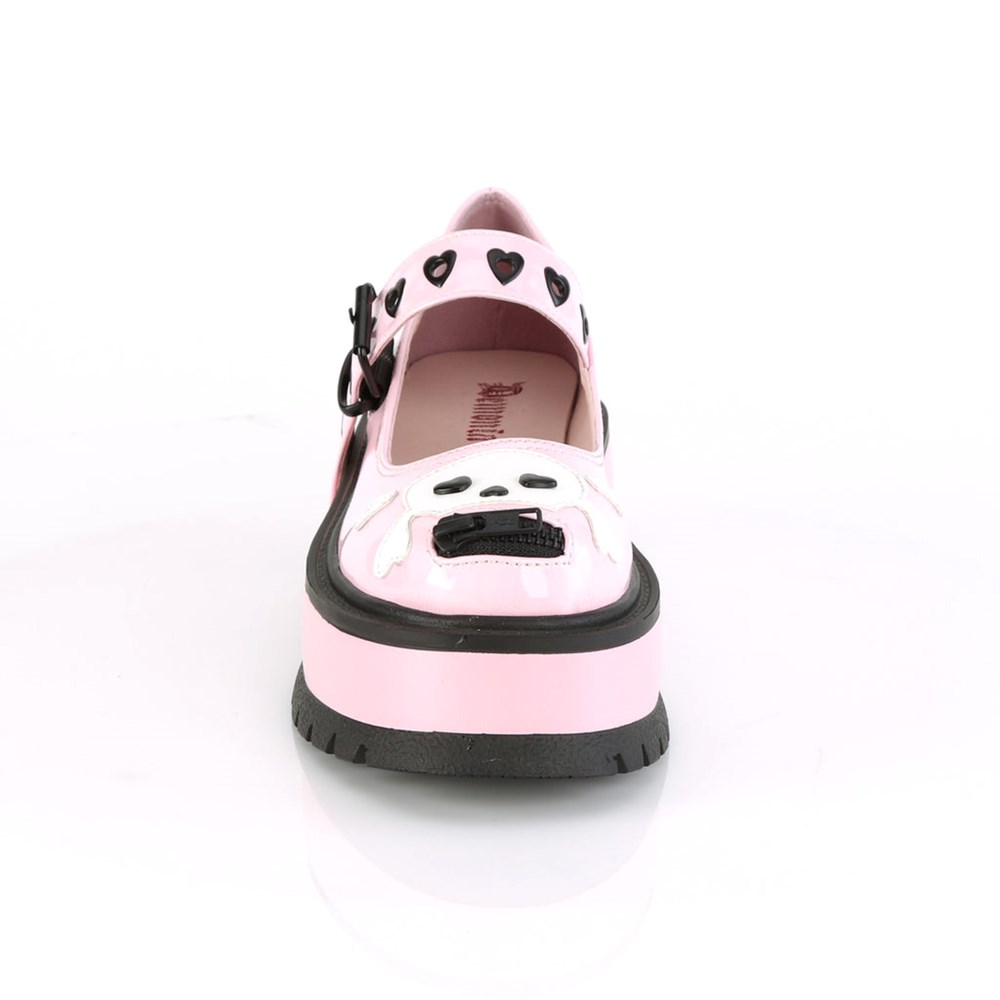 Scarpe Platform Demonia Slacker 27 Donna Rosa | RO6234987