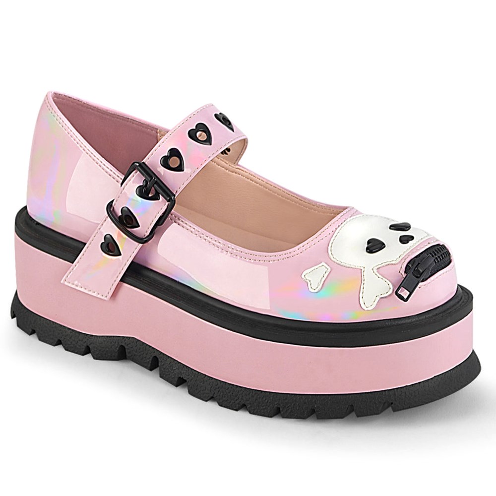 Scarpe Platform Demonia Slacker 27 Donna Rosa | RO6234987