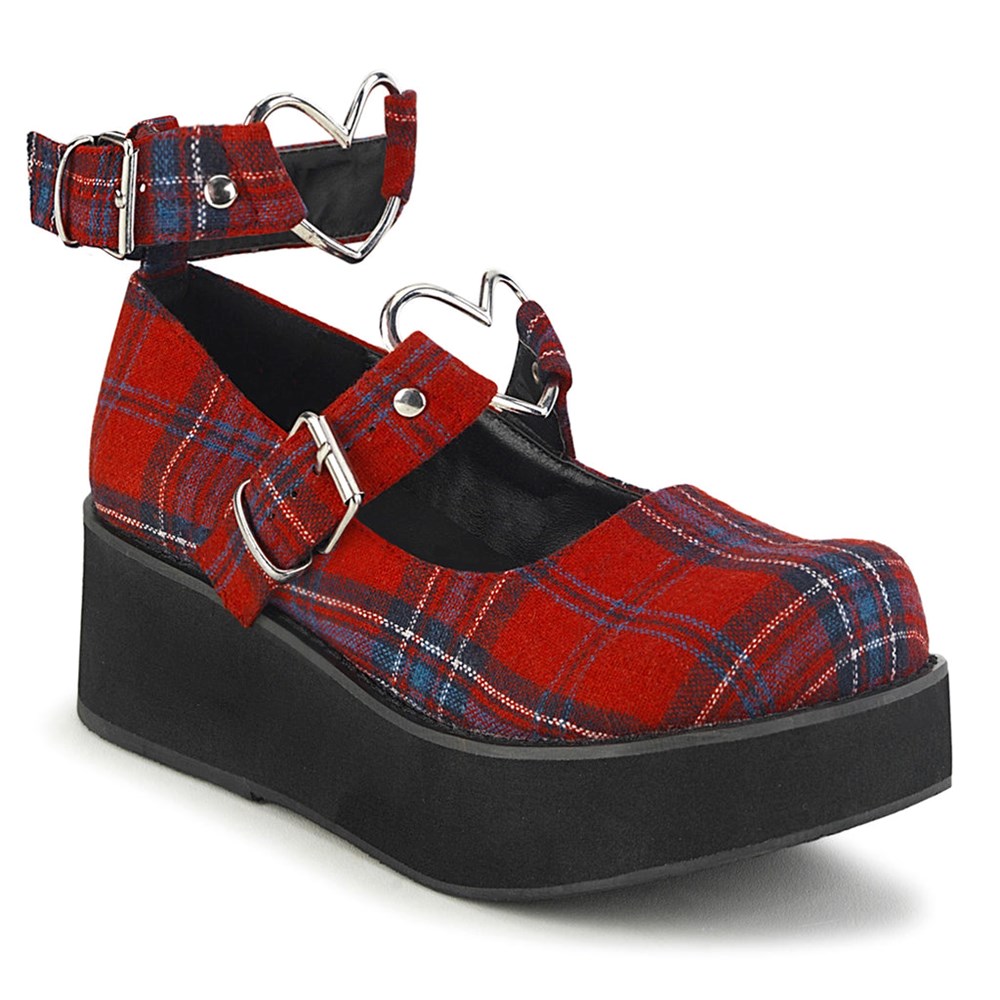 Scarpe Platform Demonia Sprite 02 Donna Rosse | OH2309476