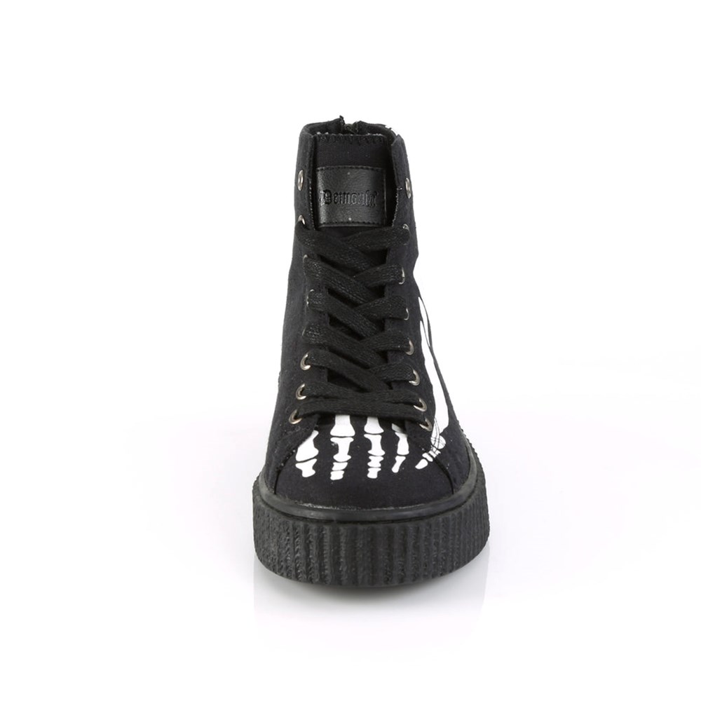 Sneakers Demonia Sneeker 252 Donna Nere | XU2910875