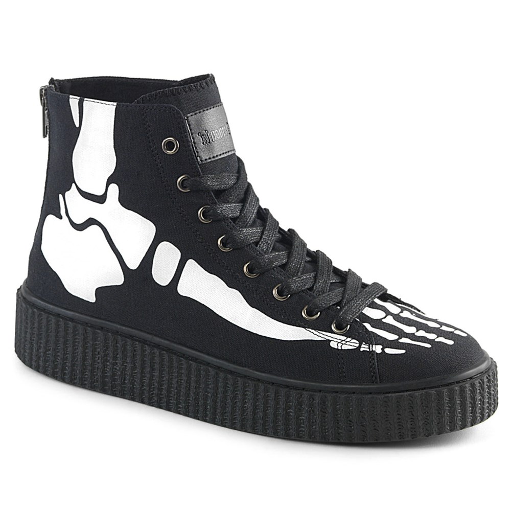 Sneakers Demonia Sneeker 252 Donna Nere | XU2910875